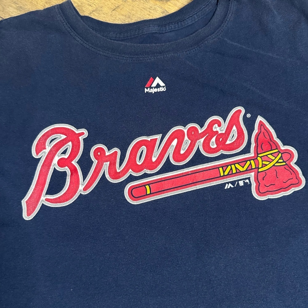 MAJESTIC Vintage Atlanta Braves Soroka T-Shirt, Size L